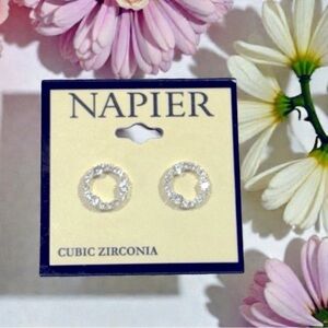 Cubic Zirconia Circle Earrings